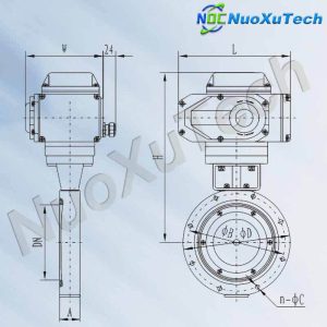 GID A 1 GID-A Series Electric High Vacuum Butterfly Valve