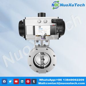 Пневматический клапан-бабочка высокого вакуума серии GIQ-AB